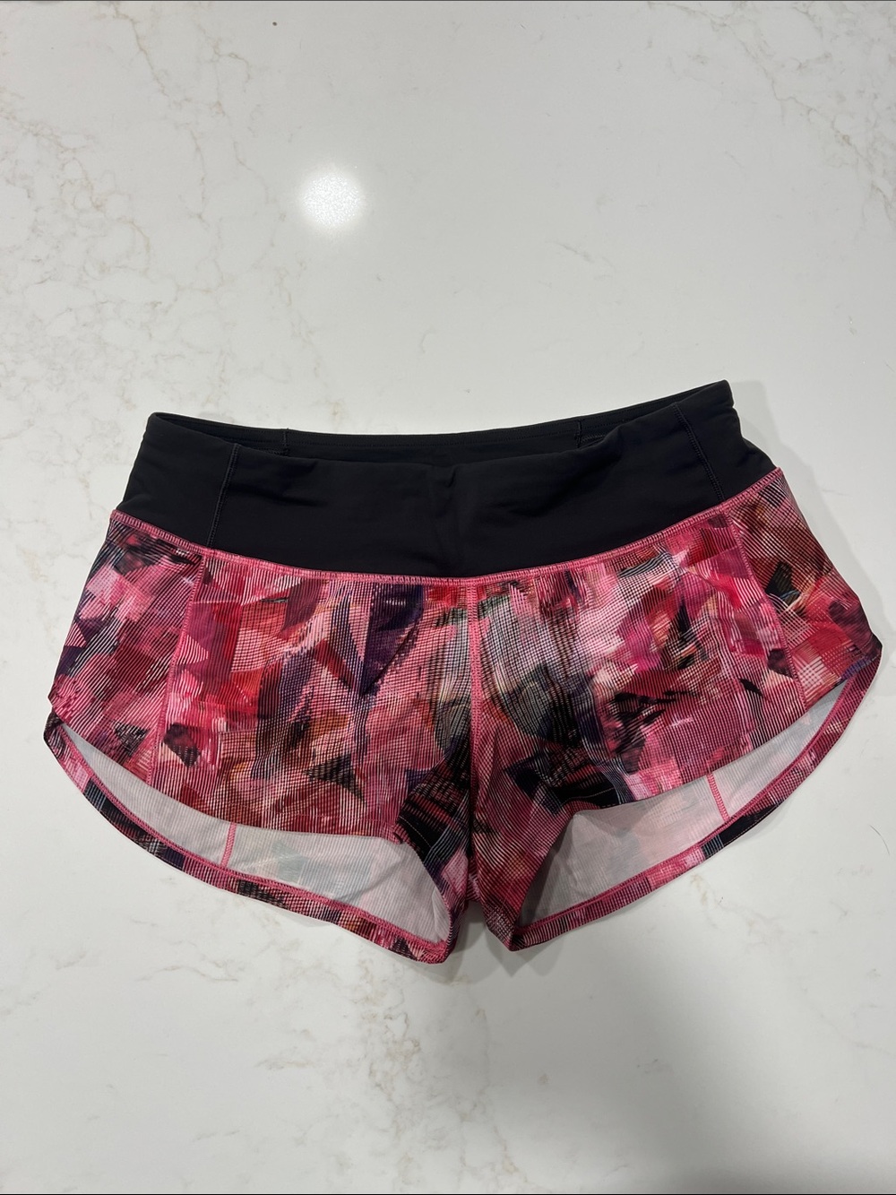 Lululemon Speed Up Short 2.5" Inseam Lined Sun Dazed Multi Pink/Super Dark 4